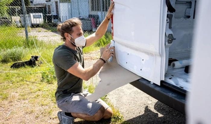 how to paint a camper exterior